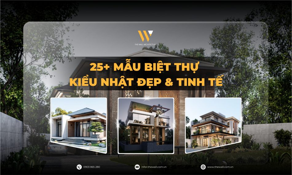25+ Mẫu Biệt Thự Kiểu Nhật Đẹp & Tinh Tế